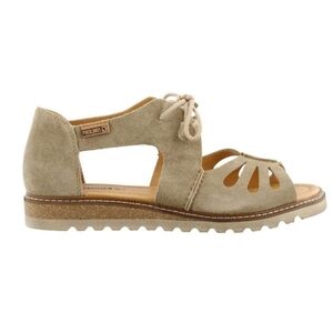 Pikolinos Alcudia Tan Leather Lace-up Sandals Women's Size 39 EU 8 US